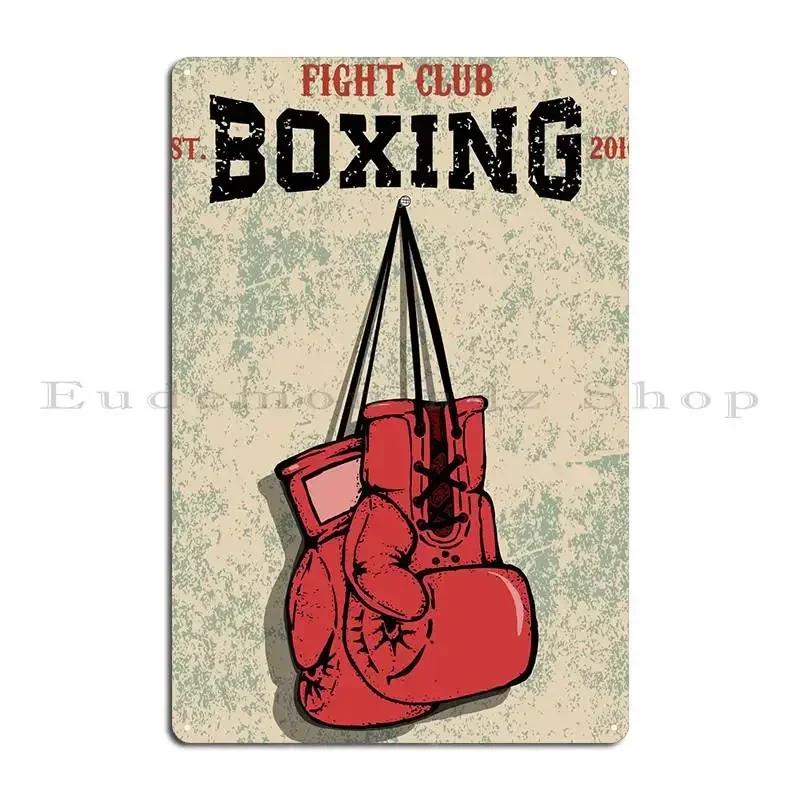 Fight Club Boxe Targhetta Metallica Poster Bar Grotta Targhette di Design Cartello Retrò Cartello in Latta Poster