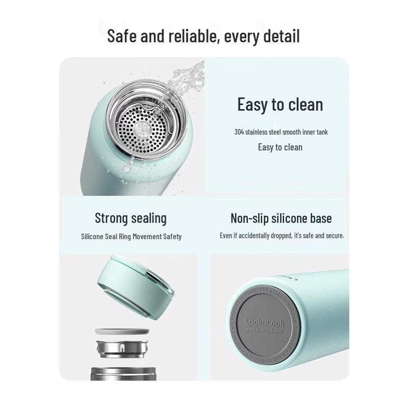 LOCK&LOCK Large Capacity Double-Drink Insulated Water Bottle