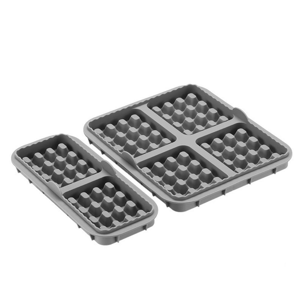 2 Piece Portable Silicone Air Fryer Waffle Mold Square/Rectangular Non-stick Baking Mold Heat-resistant Waffle Maker Pastry