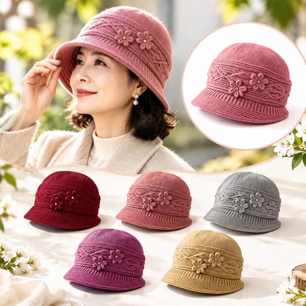 Thickened Winter Bucket Hat Windproof Knitted Beanie Gift Ready Fisherman Hat  Walking