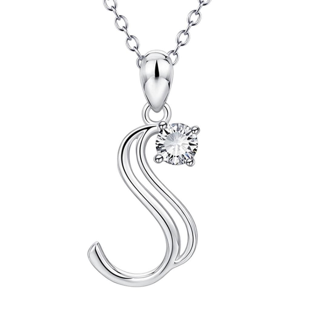 26 English Letters Fashionable Diamond Pendant Popular Items Necklaces