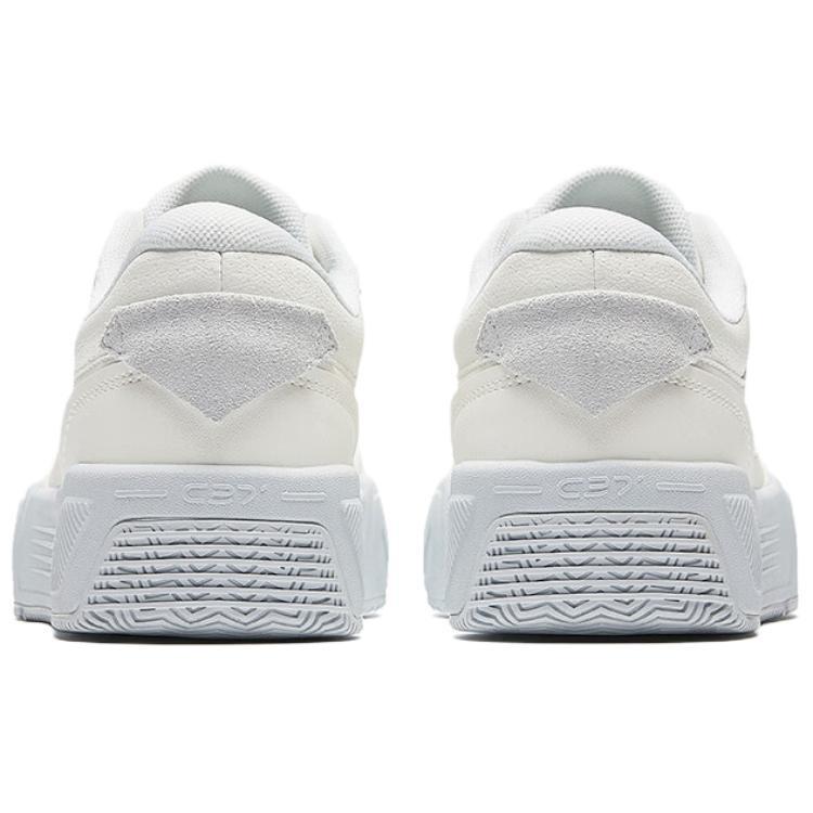 Anta C37 Series Slip Resistant Abrasion Resistant Low Top Skateboard Shoes Women's White Gray 122528027-4