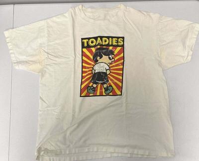 T-shirt Toadies Band Blanc Coton Taille Complète BL790