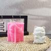 Silicone Mould 3D Guitar Cats Candle Molds Handmade Ornament Molds Animal Molds Casting Molds for Home Table Decorations