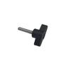 Camera Tripod Selfie Stick: Hand-Tightened Knob, Rubber Head, T-Shaped Nut Locking Bracket
