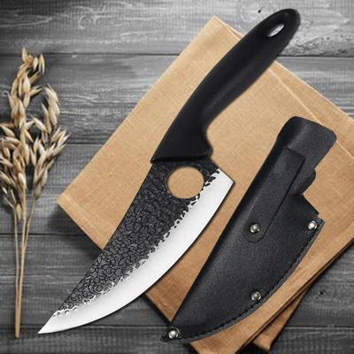 Coltello per disosso da cucina Manico in ABS Coltelli da macello fatti a mano Mannaia da carne Coltello da macellaio da cucina all'aperto