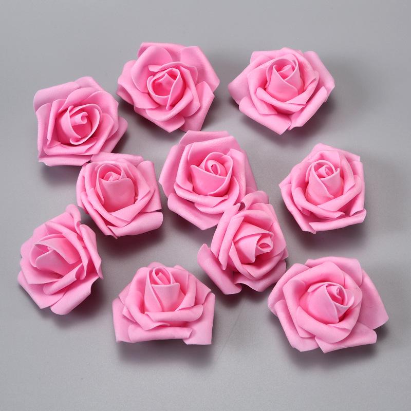 Free Shipping Foam Rose Heads - 5 Layer, 6.5cm Diameter, Artificial PE Flower Balls
