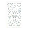 Rhinestone Stickers for DIY Acrylic Star Heart Butterfly Gems Sparkling Decals for Scrapbooking Packaging Face Nail Art Craft Decor