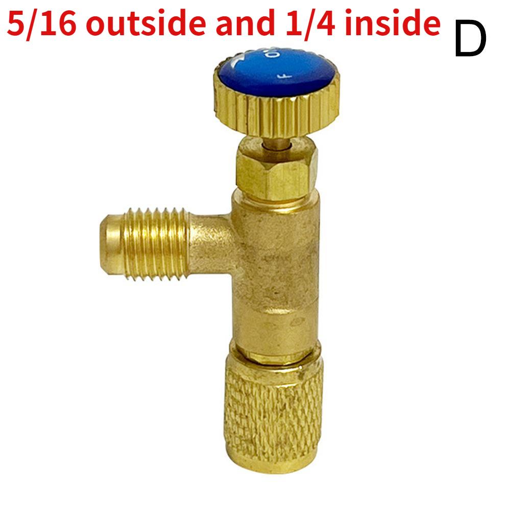 

R410A R22 Жидкостный предохранительный клапан для кондиционера Хладагент 1/4 Предохранительный адаптер Ремонт кондиционеров и фторидные инструменты