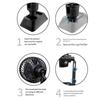 Road Trips Summer Travel Car Cup Holder Fan Dual Speed Car Fan Air Circulator Portable Car Fan Travel-Friendly Fan