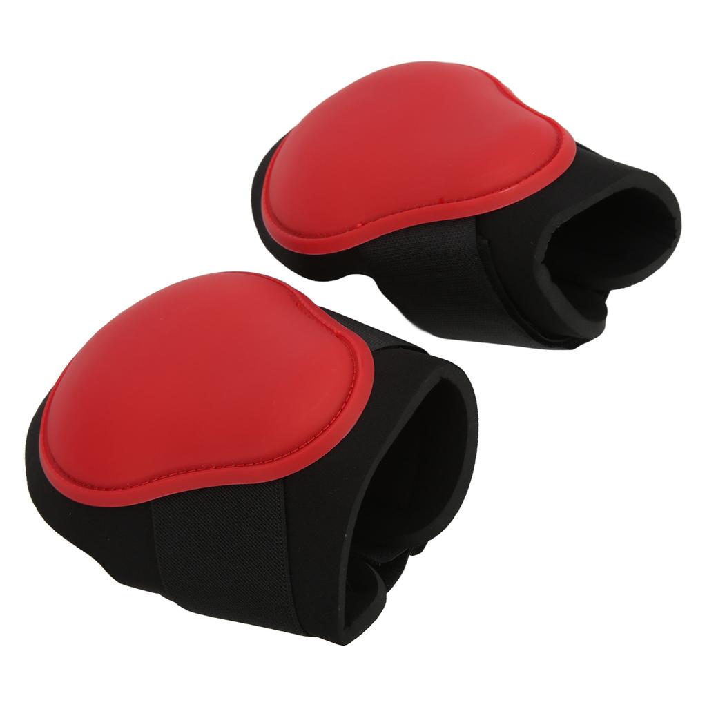 1 Pair Horse Hind Leg Boots Horse Tendon Boots for Jumping Running High Speed SportsRed Hind Legs M