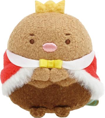 MF93001 Collection Sumikkogurashi « Bienvenue au Royaume de la Nourriture » Mini Peluche Roi Tonkatsu