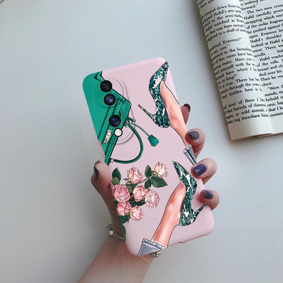 

For Honor 70 Case Honor FNE-AN00 Back Cover Girl Painted Silicone Soft Shell Phone Cases for Huawei Honor 70 Coque Honor70 Funda Honor 70