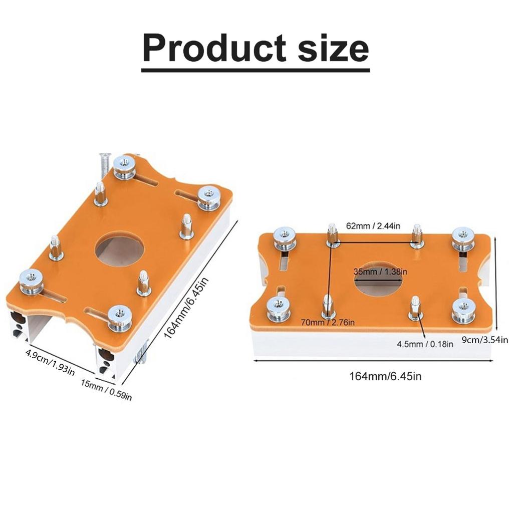 65mm Fräsmaschine 2 in 1 Schlitzhalterung Unsichtbare Befestigungen Kleiderschrank Schrankplatte Stanzlokalisierer Aluminium
