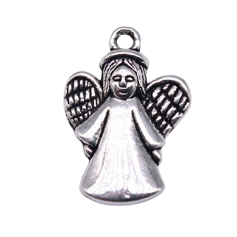 Angel Charms Alloy Fairy Pendants For Religious Holiday Jewelry Making