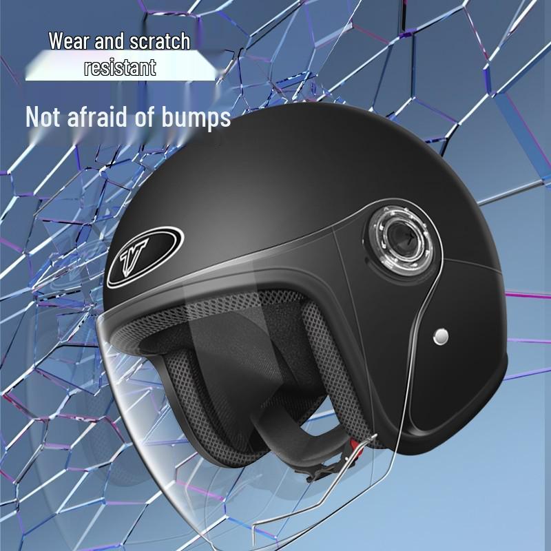 3C Certified All-Season Half Helmet for Electric Scooters, Unisex, Autumn/Winter Warmth, Safety Helmet