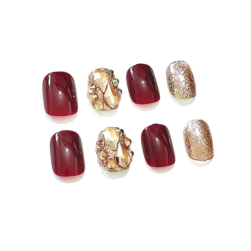 

Женщины Милые Ручной Работы Накладные Ногти Тренд Носить На Наклейки для Ногтей Съемные Наклейки для Ногтей Наклейки для Ногтей