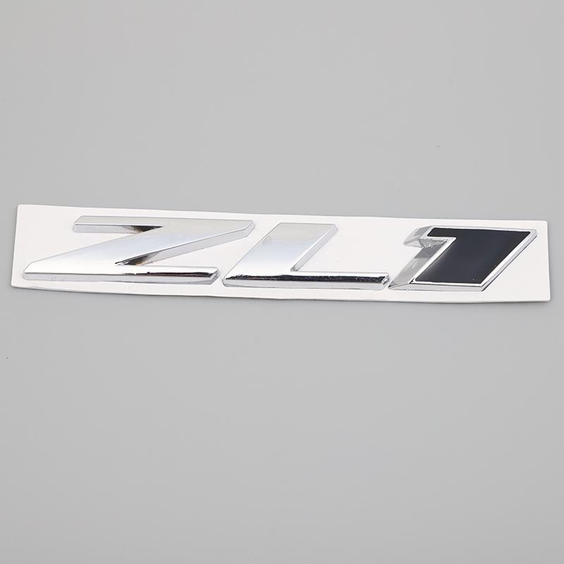 3D Metal Car Auto Stickers ZL1 Fender Trunk Emblem Badge For Chevrolet Camaro ZL1 Cruze Z71 Aveo Captiva Malibu Accessories