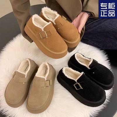 Winter neue Schneestiefel mit dicker Sohle Damen Samtschuhe verdickt Herbst und Winter kurze thermische Baumwollschuhe