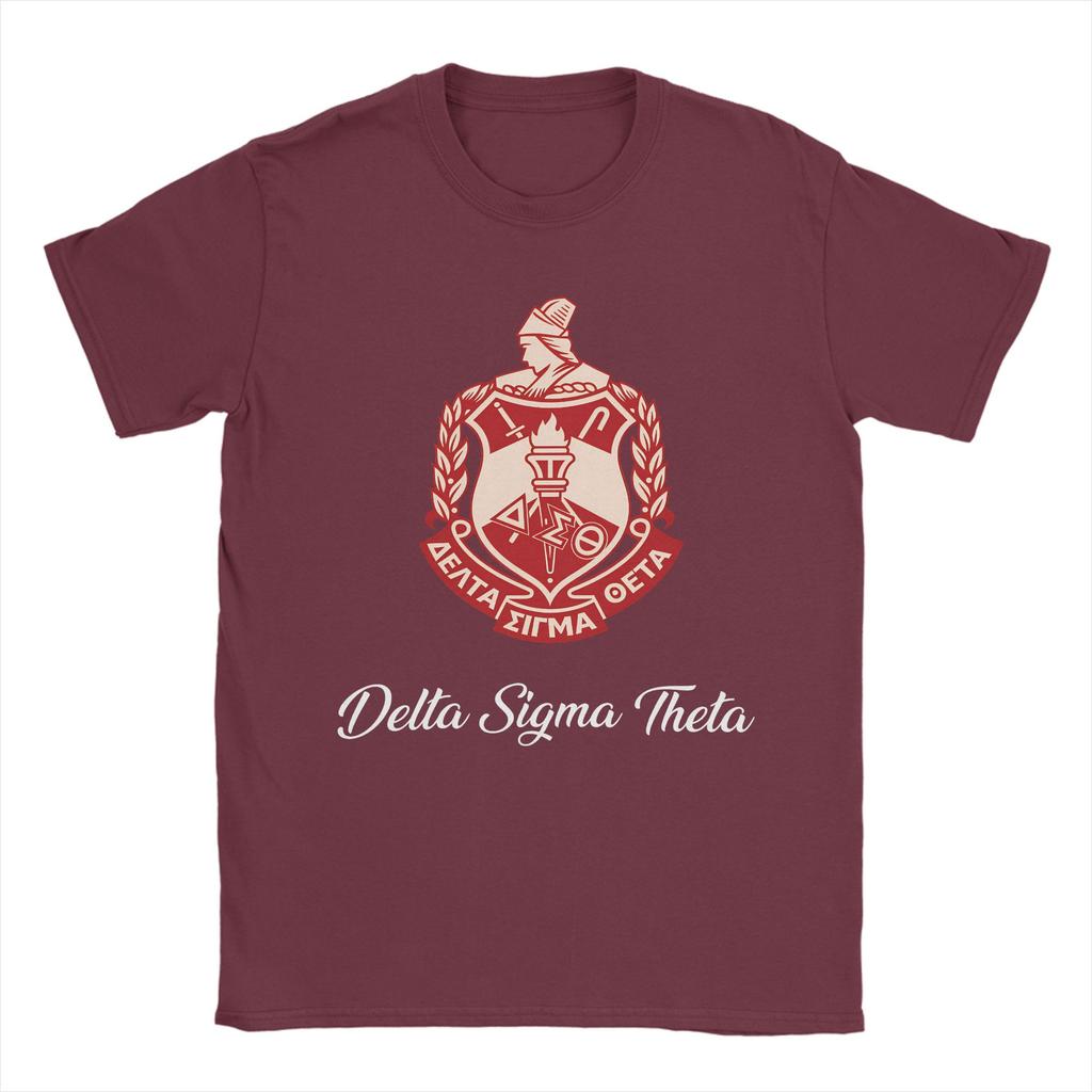 Delta Sigma Theta T Shirt Fashion T Shirts Short Sleeve Y2K Casual Tops Summer 100 Cotton Oversized Clothes