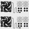 upHere 120mm USB Cooling Fan, Mini Fan, Quiet, for RoutersAquariumsCooling PCsPS5PS4Laptops, 2-Pack [U1203-2]