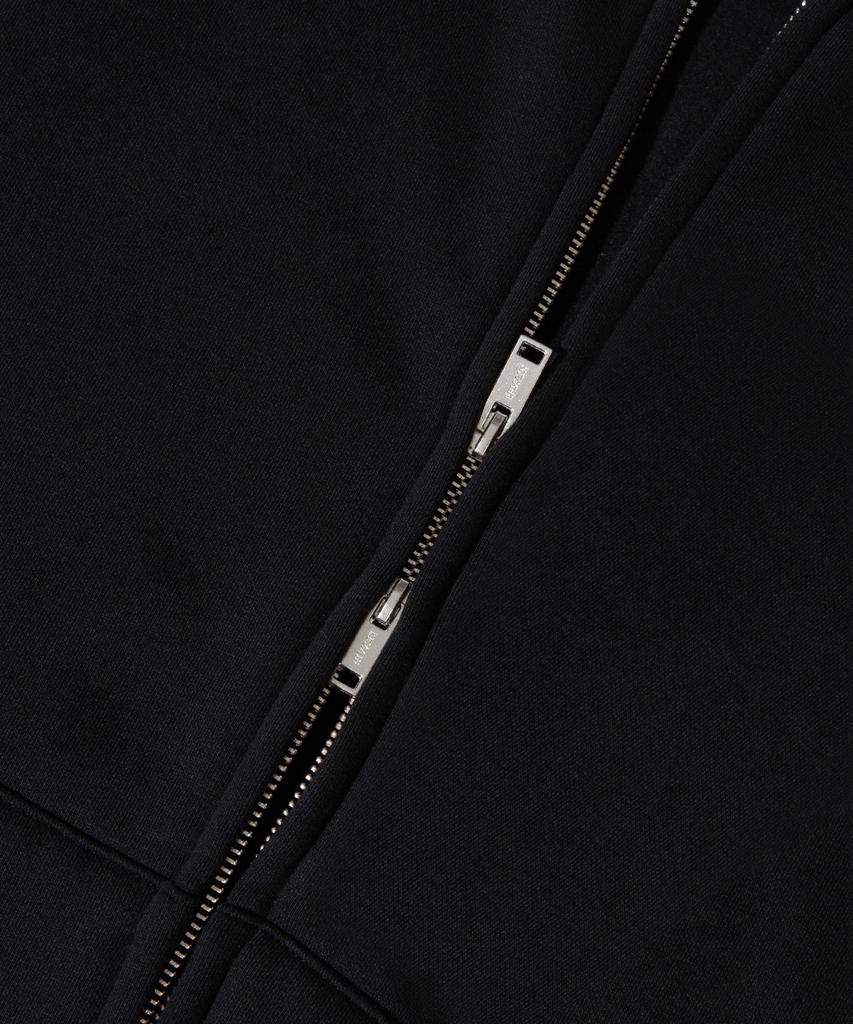 Lemain Second 2Way Oversized Sweat Zip-Up [Black]
