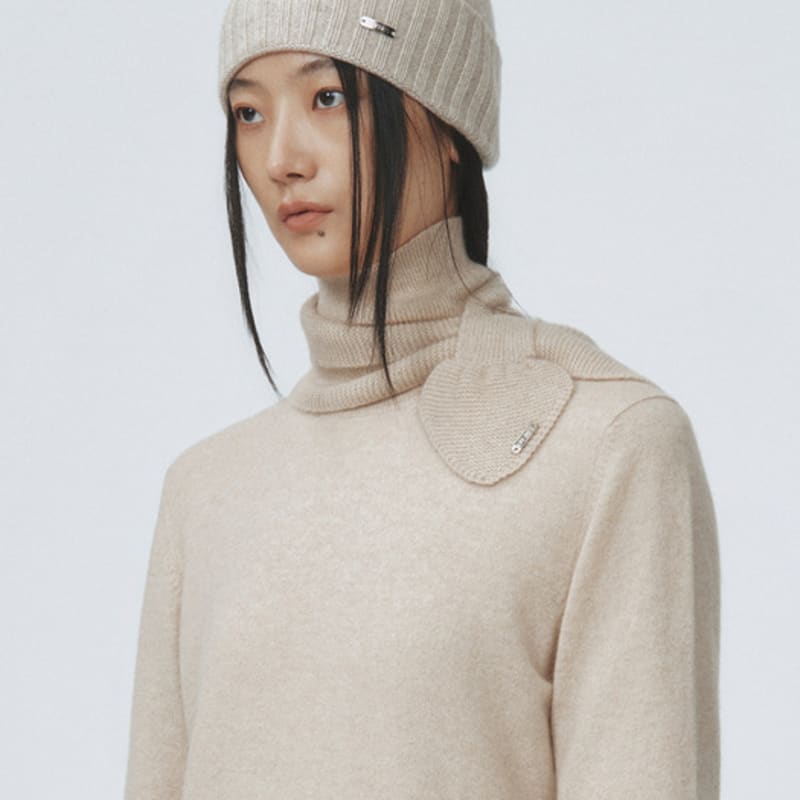 ERHKES 100% Cashmere Petite Muffler