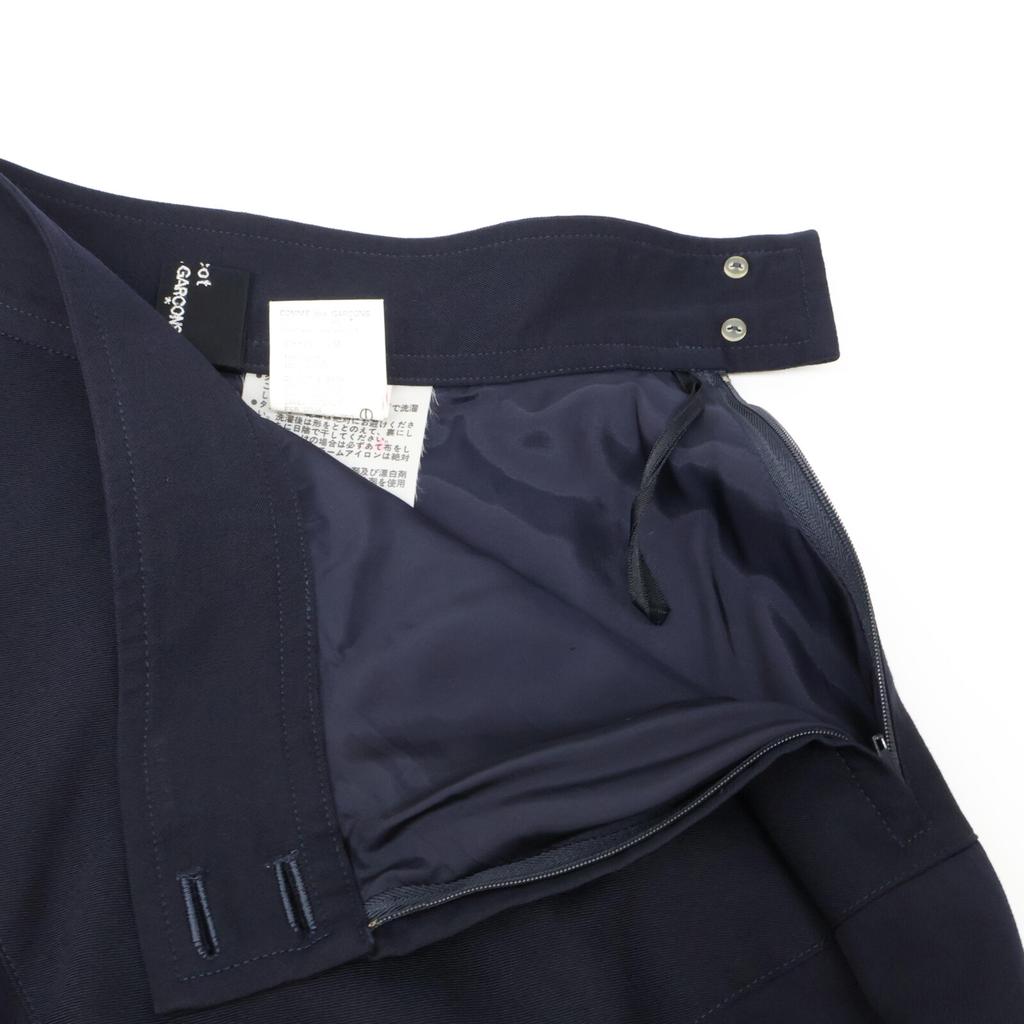 tricotCOMMEdesGARCONS Navy TS-11001M 100% Wool Skirt Skirt M NavyUsed