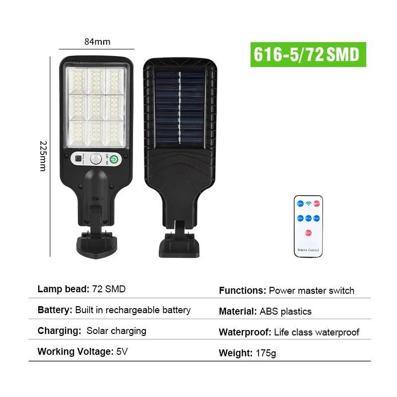Solar-Straßenlaternen für den Außenbereich, kabellose Solar-Sicherheitswandleuchte, Bewegungsmelder mit 3 Beleuchtungsmodi für Haustür, Garten, Hof