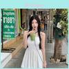 Generic Lace Spliced Sexy Slip Dress With V Neck For Summer Casual And Party Wear