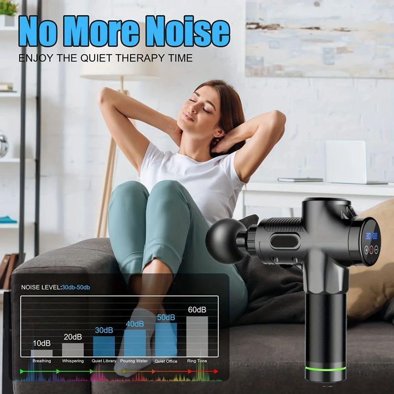 Fascia Gun Carbon Multi Force Adjustment Impact Massage for Deep Muscles USN Charging Convenient and Fast Muscle Relaxation