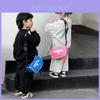 2024 Spring New Fashion Children's Bag Boys Girls Letter Shoulder Bag Outdoor Travel Crossbody Cloth Bag