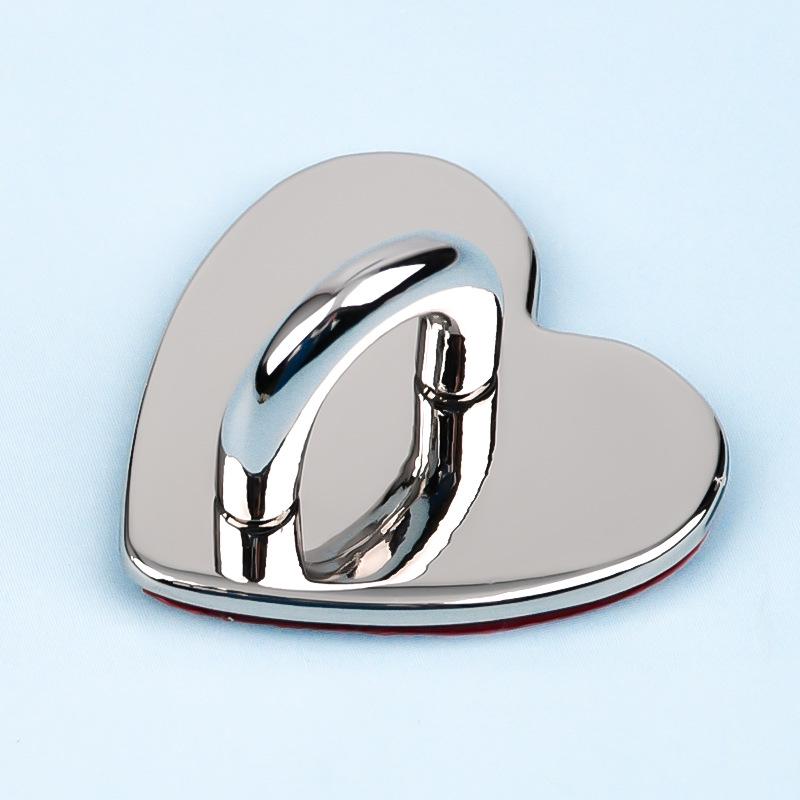 Apple Phone Case with Creative Non-Slip Anti-Drop Buckle and Heart Ring Holder