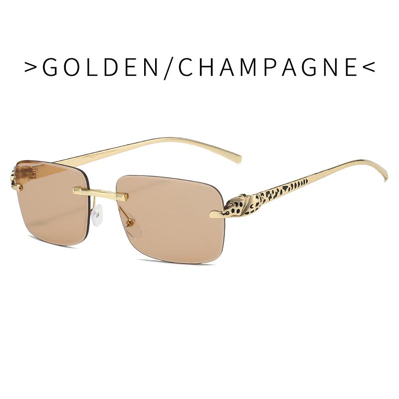 Fashion Leopard Sunglasses Square Trendy Design Women Sun Glasses Oversize Decoration Shades for Travelling Driving