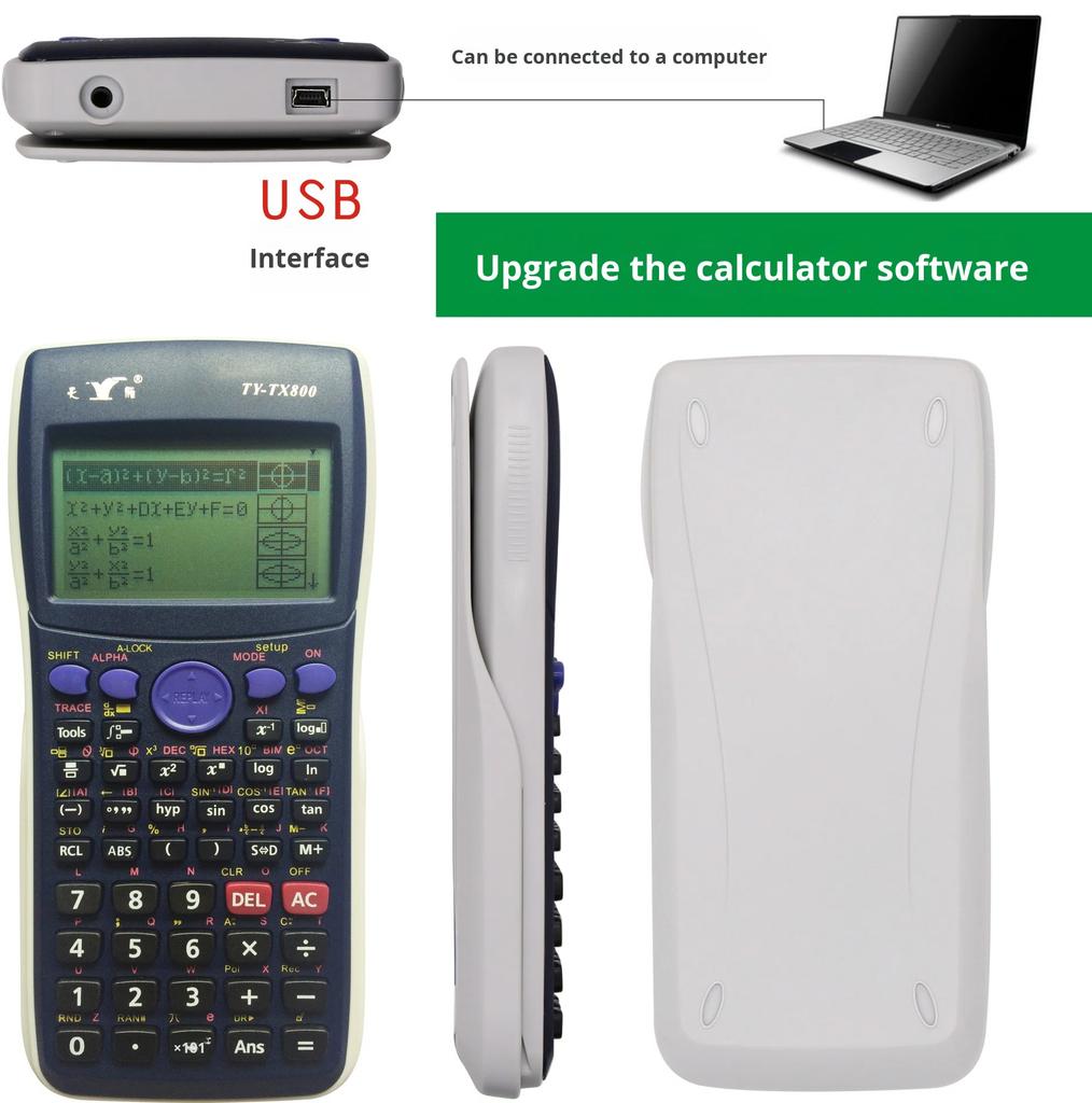 TY-TX800 High-End Graphing Dot Matrix Display Calculator for High School & College Students and Laboratory Use