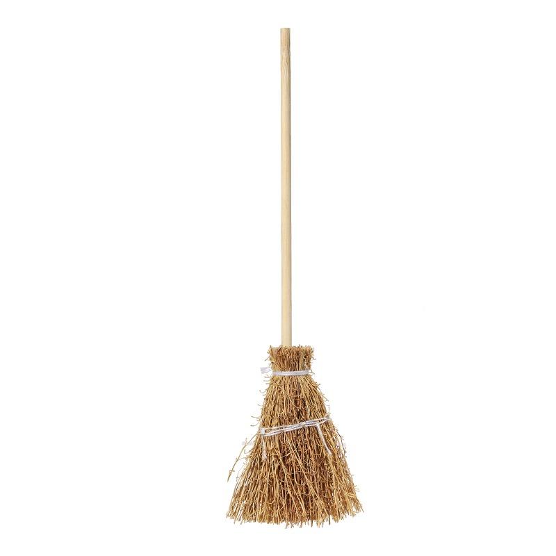 Halloween broom, witch broom, miscanthus mini, craft decorations, little witch props ornament