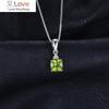 Jewelrypalace 1 .1ct Pravý Přírodní Peridot 925 Sterlingové Stříbro Přívěsek Náhrdelník Pro Ženu Jemné Šperky Drahokam Choker Bez Řetízku