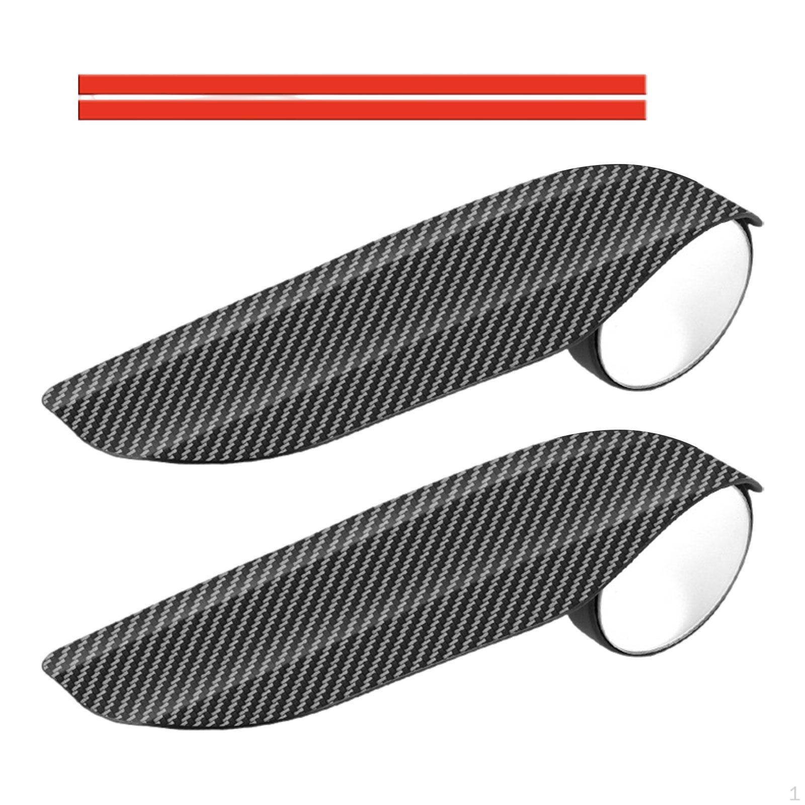 

2Pcs Rearview Mirror Rain Eyebrow Car Round Side Visor Guards SUV Blind Spot