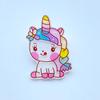 10 Pezzi Mini Misti Con Unicorni Cartoon Lucidi Acrilico Kawaii Abbellimenti per Scrapbooking Accessori Fai da Te H64