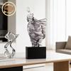 Abstract Figure Sculpture Portrait Resin Luxury Ornaments Wine Cabinet Artistic Soft Decoration Modern Home Decor Accessories