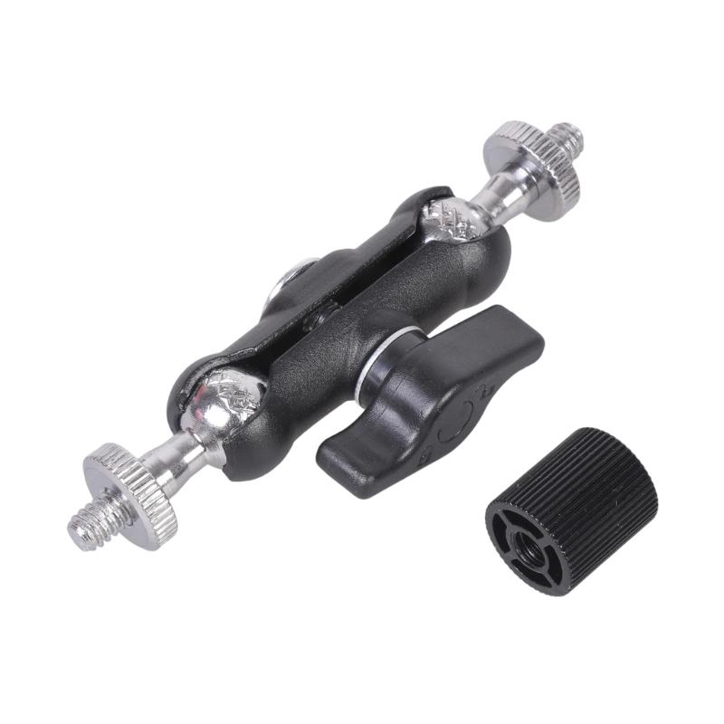 Adjustable Angle 1/4Inch Female To Male Screw Adapter For Tripods Cameras Camping Lights Bracket