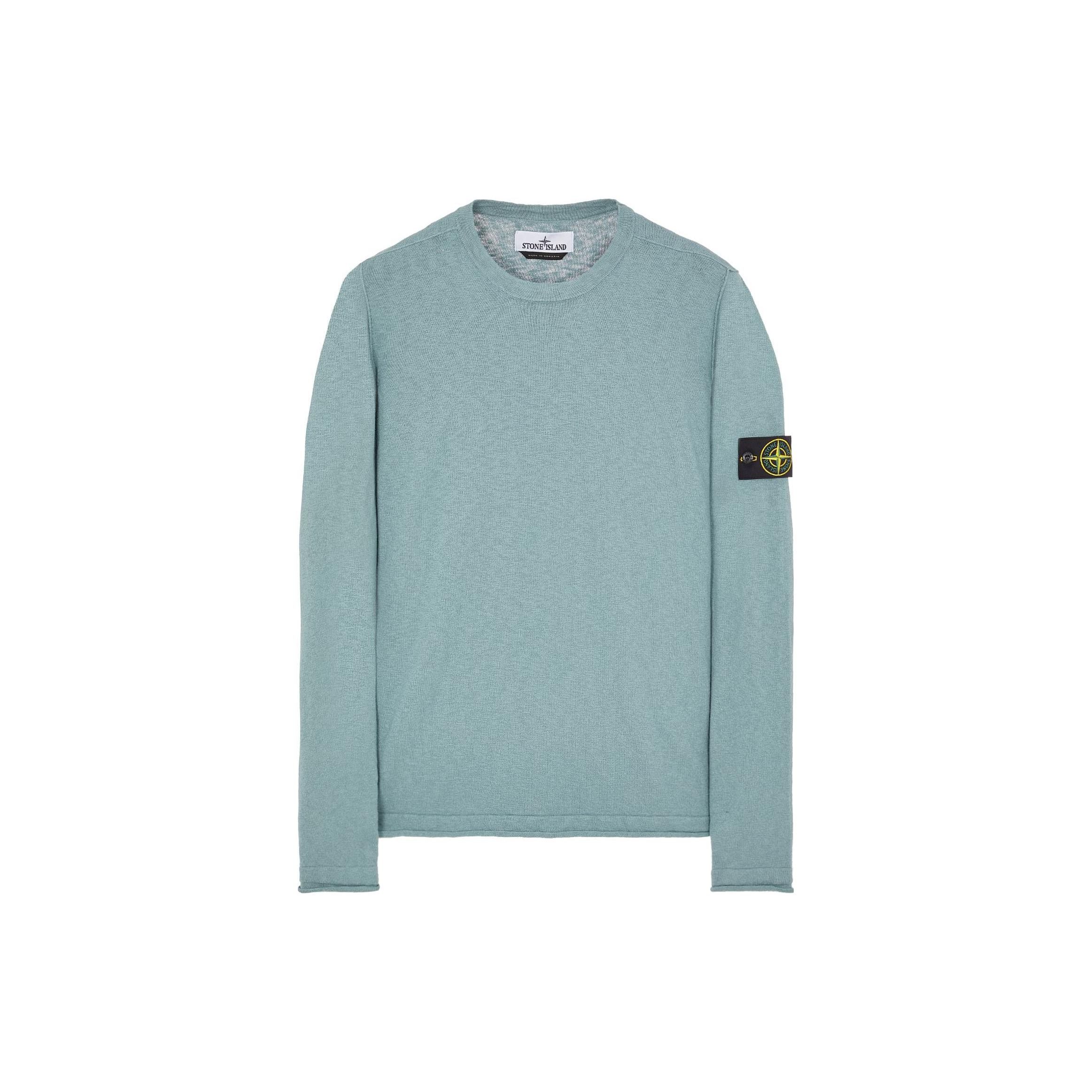 

Stone Island Ss23 Solid Logo Crew Neck Long Sleeve Sweatshirt Men sweatshirt Sky-Blue 1015502B0-V0041 XL