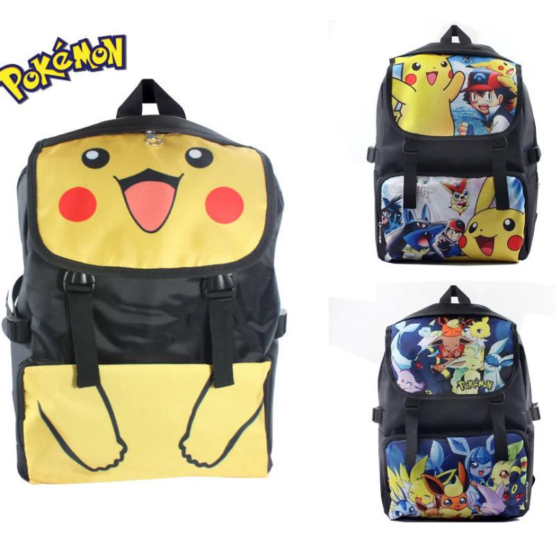 Pokmon Children Pikachu School Backpack Oxford Fabric Elementary Bag Students