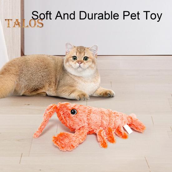 

Игрушка для собак Wiggly Lobster, интерактивные игрушки для собак, перезаряжаемая прыгающая движущаяся игрушка для собак, прочные жевательные игрушки для щенков при прорезывании зубов 35cm оранжевый/красный
