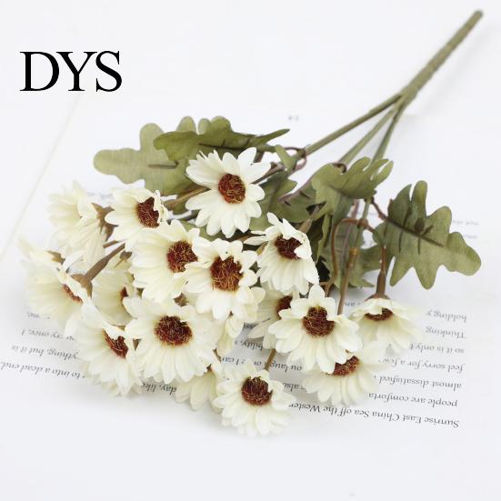 Reusable Artificial Floral Centerpieces Daisy Flowers, Realistic Plastic Arrangements, Faux Flower Bouquet, Lifelike Flowers for Home Decor