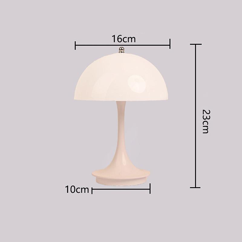 

Светодиодный грибовидный небольшой настольный светильник портативный USB зарядка диммируемый сенсорный ночник спальня прикроватная лампа украшение белый