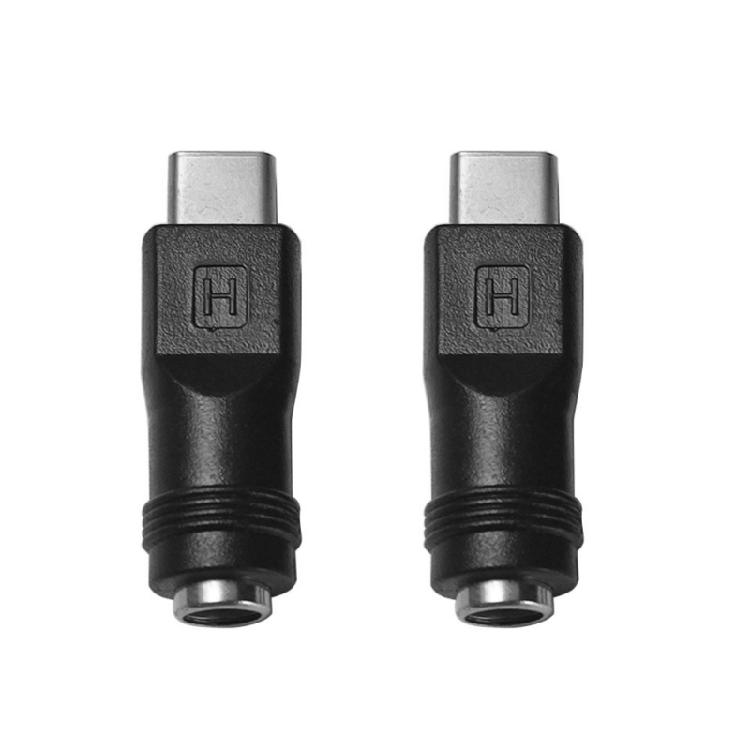 Type C Male To DC5.5x2.1mm Female Adapter For Reliable Power Transfer Supports High Current and Voltages Transmission