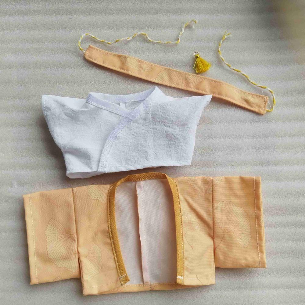 

3pcs/set Fashion 20CM Doll Clothes Cool Doll Outfit Kids Birthday Gift Costume Accessories жовтий