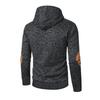 Men Fleece Lined Hoodie Warm Casual Sweatshirt with Button Hood Cozy Thickened Pullover for Autumn Winter Daily Wear Sports School Street