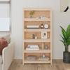 VidaXL Bookcase 80x35x154 Cm Solid Pine Wood 821689
